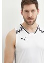 Tréninkové tričko Puma Hoops Team Game bílá barva, 676628