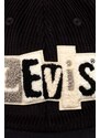 Bavlněná baseballová čepice Levi's černá barva, s aplikací