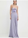 Šaty Elisabetta Franchi fialová barva, maxi, AB62942E2
