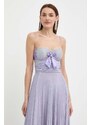 Šaty Elisabetta Franchi fialová barva, maxi, AB62942E2