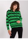 Zonno Zelený svetr s kapucí