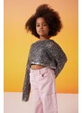 DEFACTO Girl Crop Crew Neck Pullover