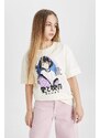 DEFACTO Girl Oversize Fit Printed Short Sleeve T-Shirt