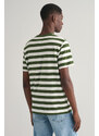 TRIČKO GANT STRIPE SS T-SHIRT zelená M