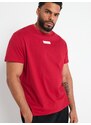 Sinsay - Bavlněné tričko s potiskem - červená
