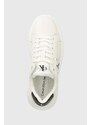 Kožené sneakers boty Calvin Klein Jeans CHUNKY CUPSOLE MONO LTH WN bílá barva, YW0YW00823