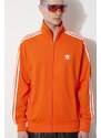 Mikina adidas Originals pánská, oranžová barva, s aplikací, IR9902