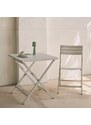 Bílá hliníková zahradní skládací židle Kave Home Torreta