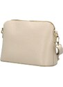 Delami Vera Pelle Módní dámská kožená crossbody kabelka Jurina, béžová