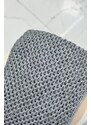 MladaModa Komplet - dámská čepice s kožešinkovou bambulí + komín PLK4 šedý