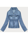 DROMEDAR Dámská rovná modrá džínová bunda (DL2245L)