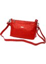 Kožená crossbody kabelka MiaMore 01-016 červená