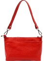 Kožená crossbody kabelka MiaMore 01-016 červená