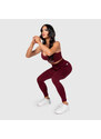 Sportovní legíny Iron Aesthetics Inspire, bordové