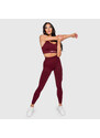 Sportovní legíny Iron Aesthetics Inspire, bordové