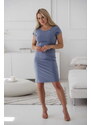 milk & love Kojící šaty Milky Dress Blue SS