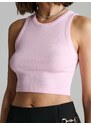 Sinsay - Crop top - pastelová růžová