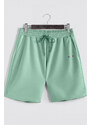 Šortky, Barva Světle Zelená, s Potiskem French Stripe