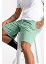 Šortky, Barva Světle Zelená, s Potiskem French Stripe