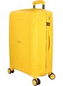 Cestovní plastový kufr Ormi Tiberius velikosti L, žlutý