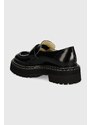 Kožené mokasíny Proenza Schouler Lug Sole dámské, černá barva, na plochém podpatku, PS43101A
