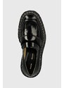 Kožené mokasíny Proenza Schouler Lug Sole dámské, černá barva, na plochém podpatku, PS43101A