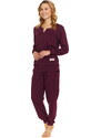 Dámské pyžamo DOCTOR NAP PM.4349 vínová