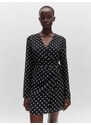 EDITED Šaty 'Pam' černá / bílá