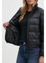 Péřová bunda Levi's dámská, černá barva, přechodná, A8320