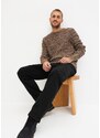 bonprix Strečové džíny Classic Fit, Straight Černá