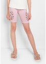 bonprix Krátké legíny s organickou bavlnou (2 ks v balení) Růžová