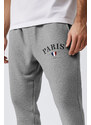 Tepláky Jogger , Barva Šedá, s Potiskem Paris XXXIII
