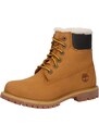 TIMBERLAND Šněrovací kozačky karamelová / černá