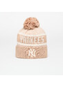 Čepice New Era New York Yankees Knit Medium MLB Jake Cuff Beanie Beige Universal