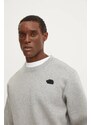 Mikina The North Face Crew Neck Sweatshirt pánská, šedá barva, melanžová, NF0A8AMAEC41