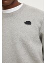 Mikina The North Face Crew Neck Sweatshirt pánská, šedá barva, melanžová, NF0A8AMAEC41