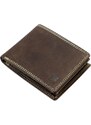 Pánská kožená peněženka Nordee BJORN N992 hnědá