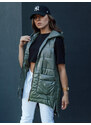 Dámská prošívaná vesta JESS zelená Dstreet TY4442