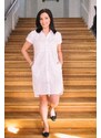 Košilové šaty bílé - madeira 38