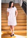 Košilové šaty bílé - madeira 38