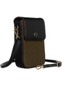 Peterson khaki-černá mini crossbody kabelka