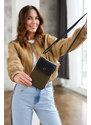 Peterson khaki-černá mini crossbody kabelka