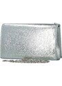 Elegantní dámská společenská kabelka Moon Etorre, stříbrná