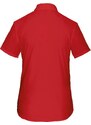 Kariban K548 červená dámská košile s krátkým rukávem XS