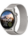 Chytré hodinky Madvell Talon 2 s GPS a bluetooth voláním stříbrné s kovovým řemínkem