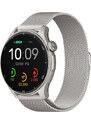 Chytré hodinky Madvell Talon 2 s GPS a bluetooth voláním stříbrné s kovovým řemínkem