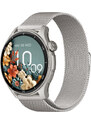 Chytré hodinky Madvell Talon 2 s GPS a bluetooth voláním stříbrné s kovovým řemínkem
