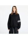 adidas Originals Mikina adidas Neuclassics Oversized Mock Neck Sweatshirt Black/ Cream White S