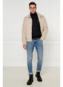 GUESS Rolák EBENEZER | Slim Fit |s příměsí hedvábí