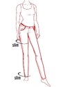 Dámské jeans Timezone 17-10025-00-3043 30038 EnyaTZ Slim 30038